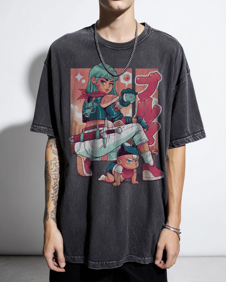 Power Mom Z 90s Anime T-Shirt - Dragon Ball Japan Otaku Gift