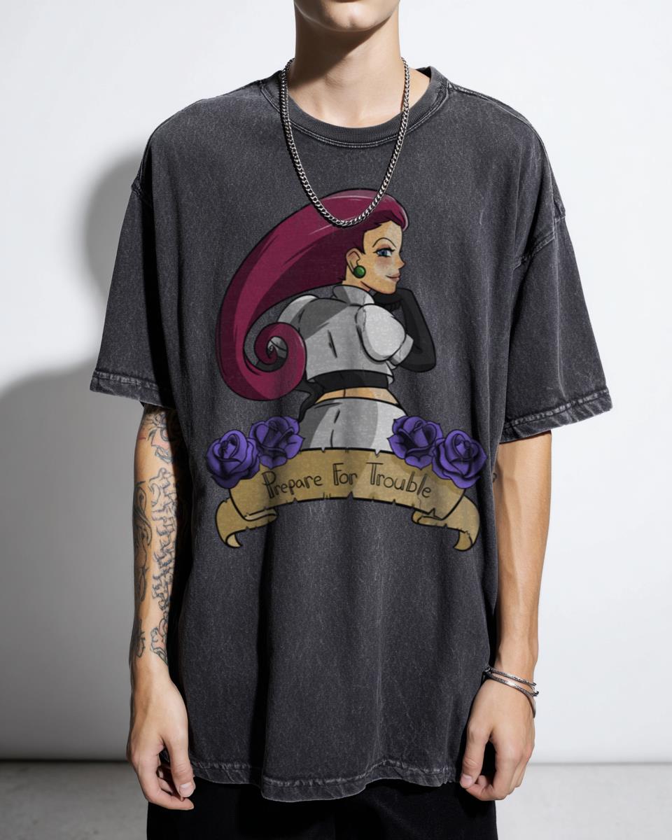 Prepare for Trouble Jessie Team Rocket Anime T-Shirt - Pokémon Fan Gift