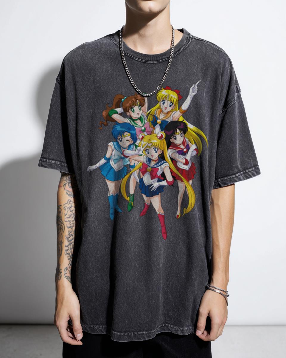 Pretty Guardian Sailor Warriors T-Shirt - Classic Anime Manga Fan Tee