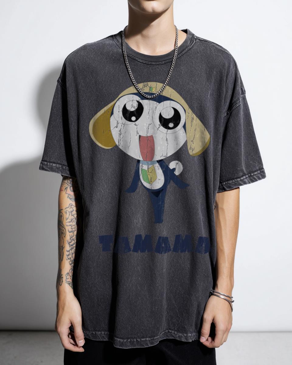 Private Tamama Reporting Sgt Frog Anime T-Shirt - Cute Cartoon Military Fan