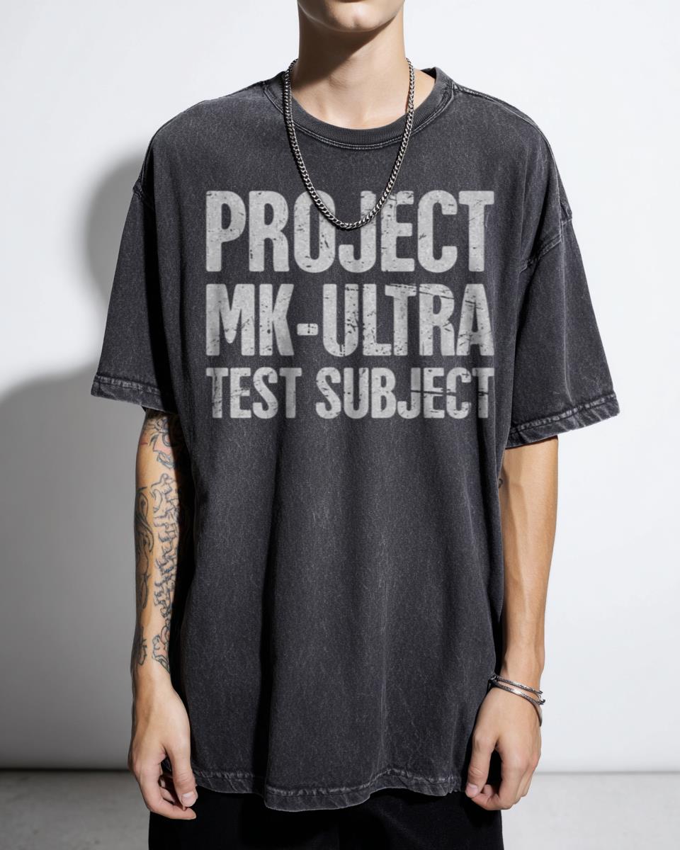 Project MKUltra Conspiracy Theory T-Shirt - Mind Control Government Protest