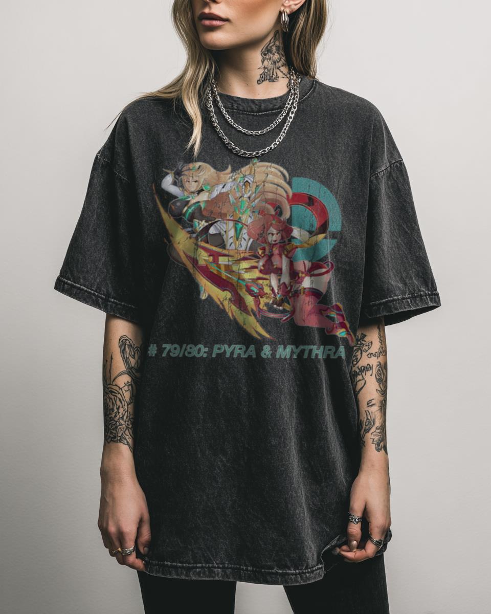 Pyra & Mythra Smash Ultimate Xenoblade Chronicles 2 T-Shirt – Nintendo Anime Fan Art