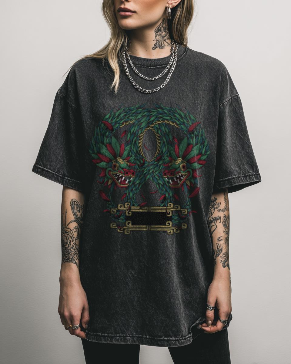 Quetzalcoatl Aztec Snake T-Shirt | Pre-Hispanic Mythology Tee