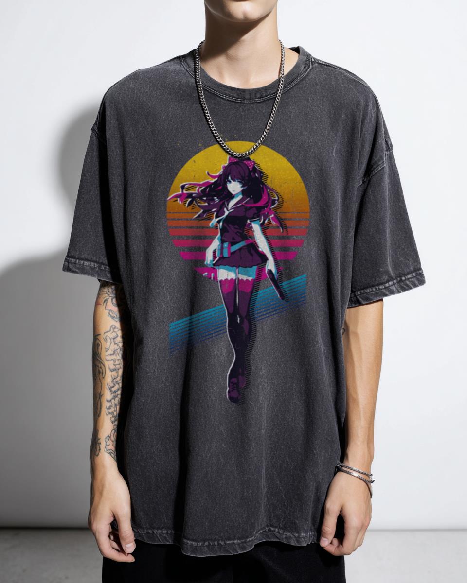 Raiden Mei Honkai Impact 3rd 80s Retro Anime T-Shirt - Gaming Fanart Apparel