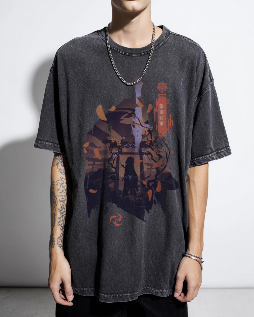 Raiden Shogun Genshin Impact T-Shirt | Anime Gaming Tee