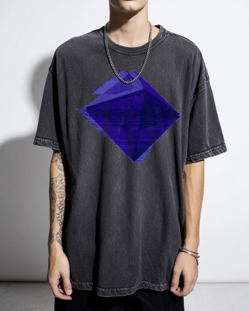 Ramiel Angel Evangelion Geometric Anime T-Shirt - 90s Sci-Fi Classic