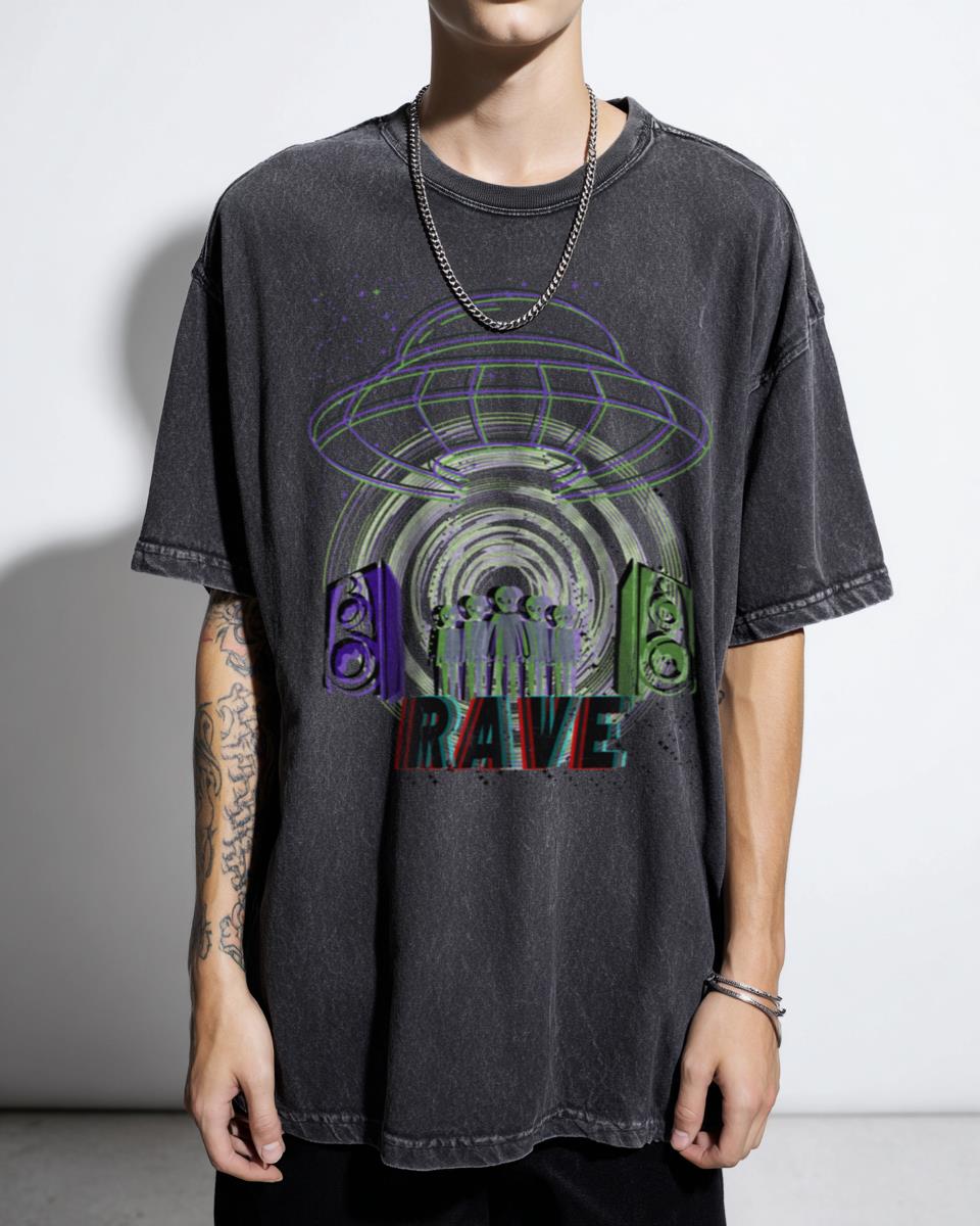 Rave Electronic Music DJ Techno T-Shirt - Acid Dance EDM Raver Apparel