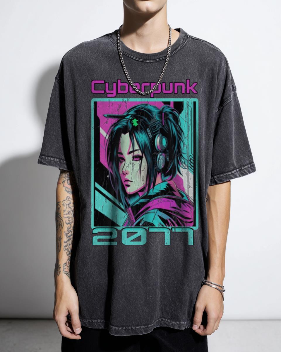 Rebecca Cyberpunk Edgerunners Anime T-Shirt - David Lucy Manga Fan Art