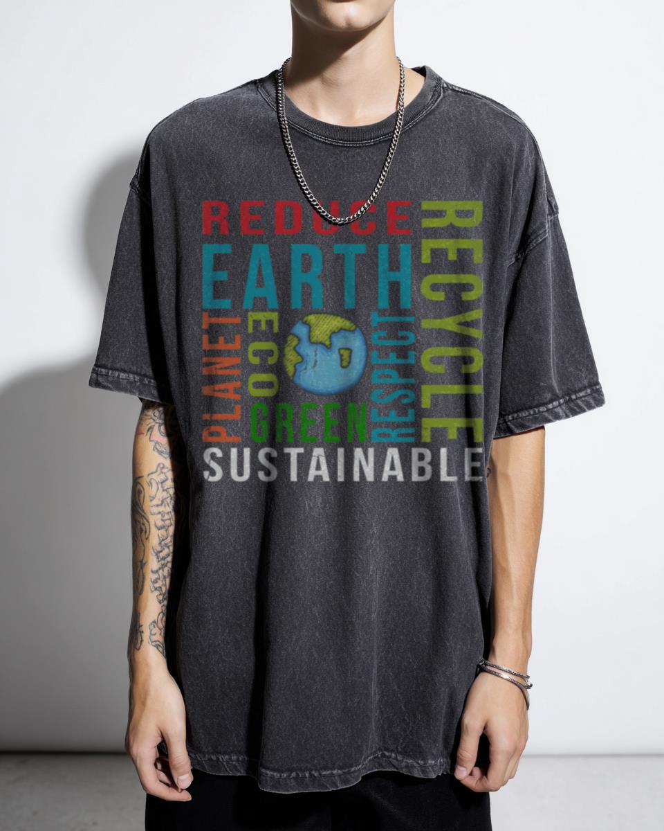 Recycle Earth T-Shirt | Eco-Friendly Planet Graphic Tee