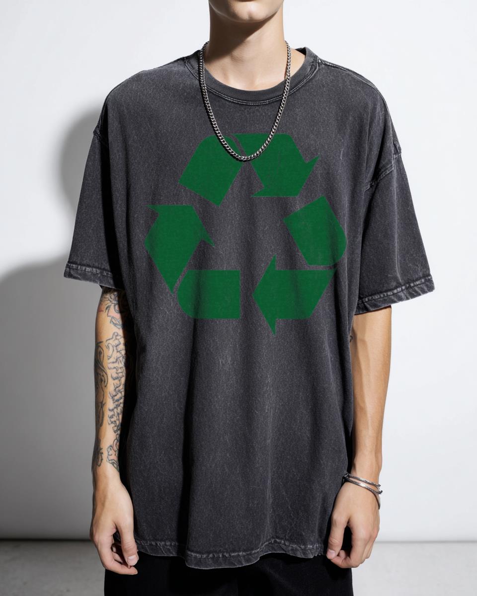 Recycle Green Symbol Earth Day T-Shirt - Environmentalist Reuse Eco Friendly