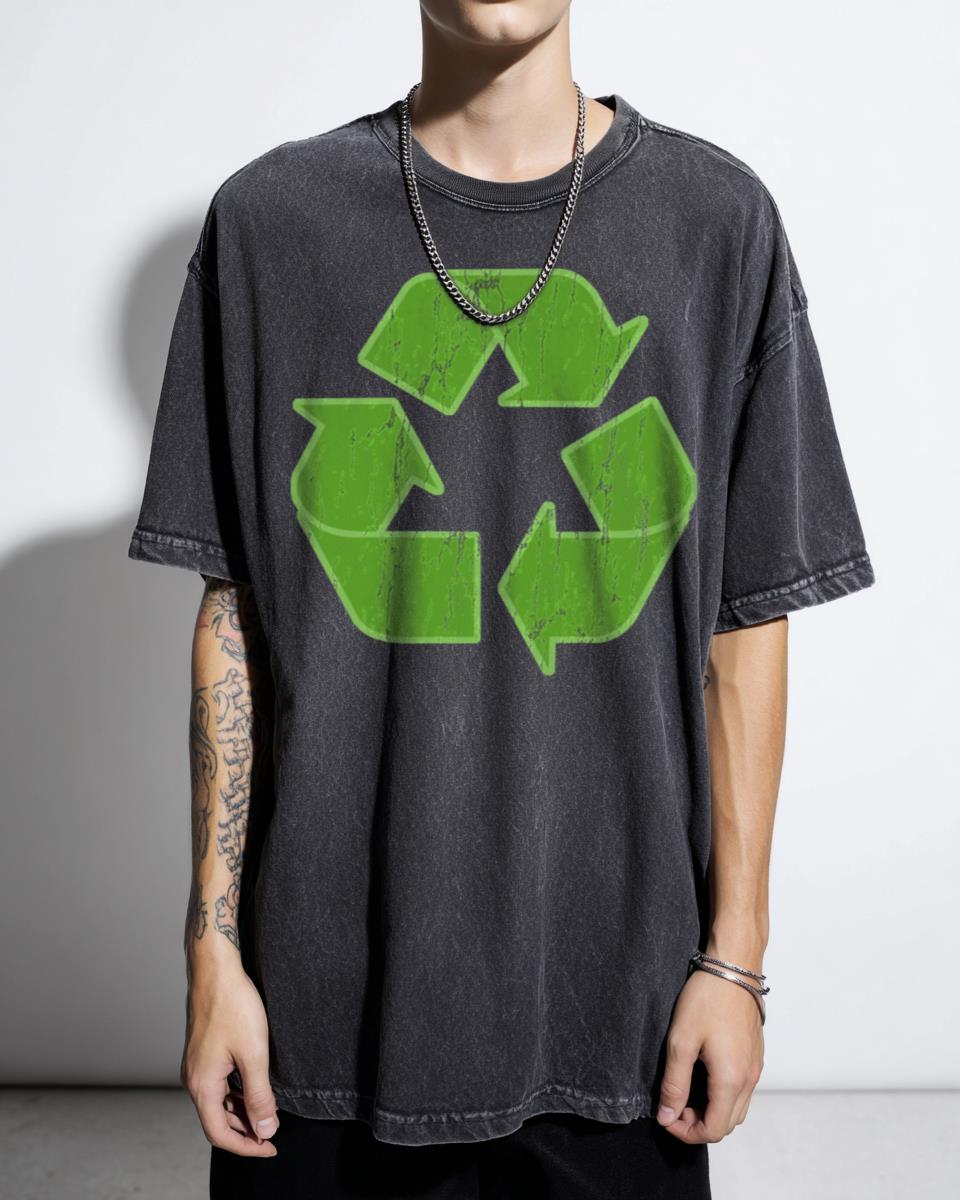 Reduce Reuse Recycle Symbol T-Shirt - Eco-Friendly Waste Management Unisex