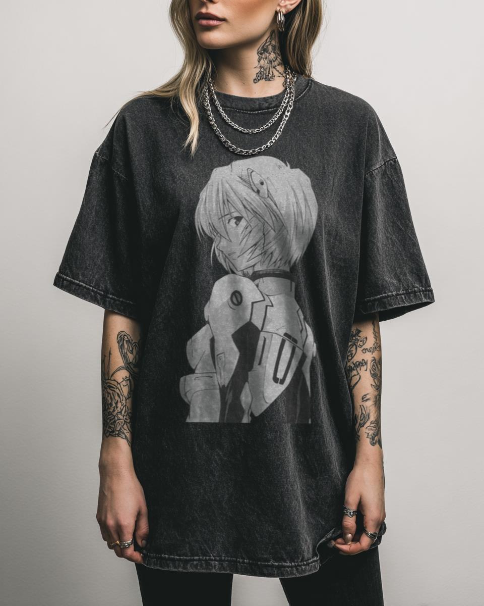 Rei Ayanami Evangelion Anime Manga T-Shirt – Eva Unit 00 Pilot Art