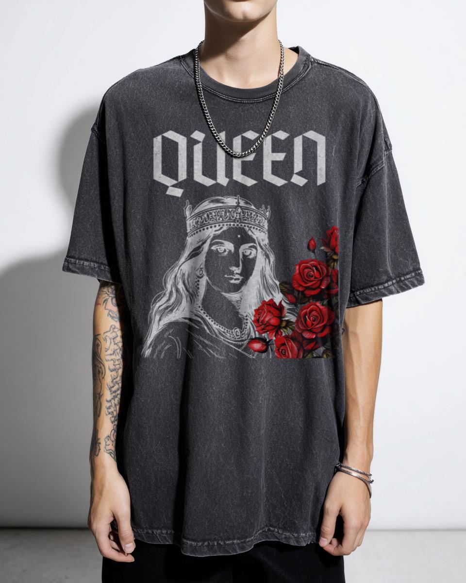 Retro 70s 80s "Queen" Steven Rhodes T-Shirt - Vintage Anime Horror Unisex