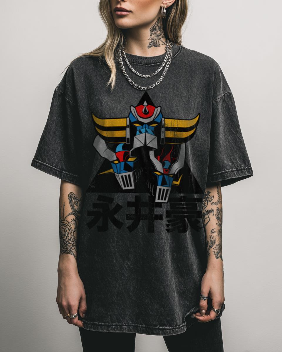 Retro 70s Super Robot Trio Anime T-Shirt – Go Nagai Classic Manga Unisex