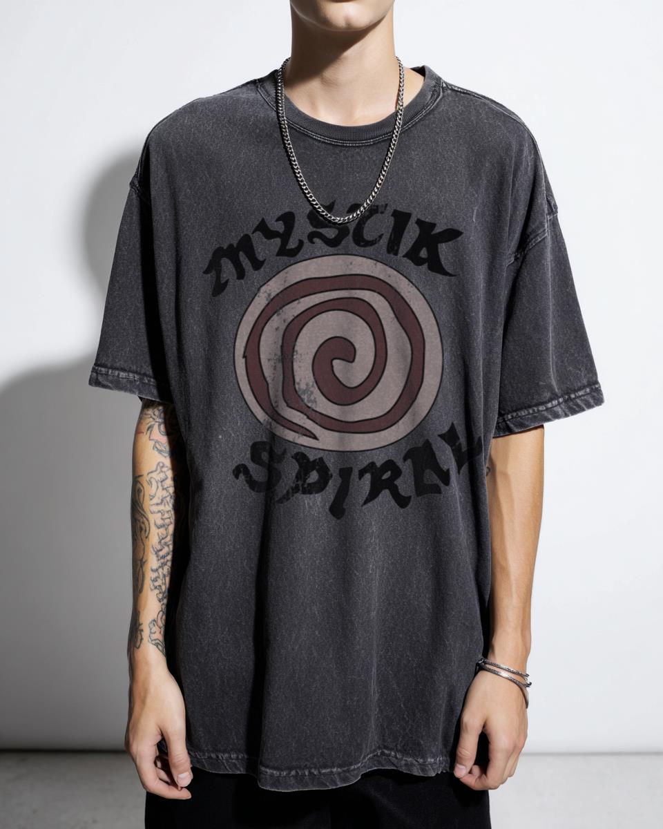Retro 90s Daria Cartoon 'The Spiral' Band Acidwash Shirt