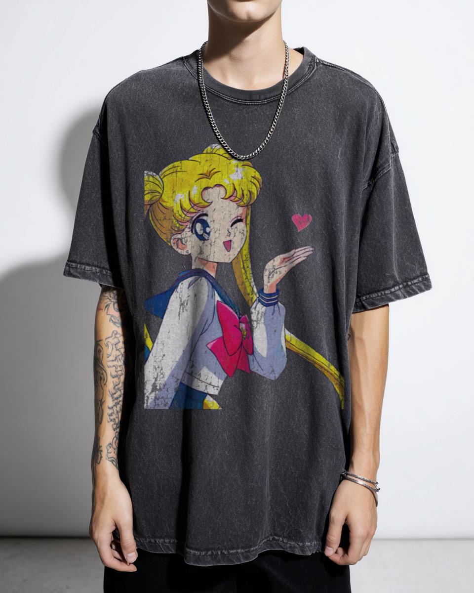 Retro 90s Magical Girl T-Shirt | Sailor Moon Anime Fan Art
