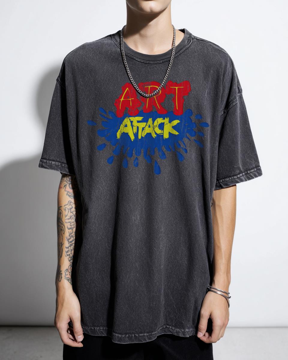 Retro British TV Series Art Attack Nostalgic T-Shirt - Neil Buchanan Classic Unisex