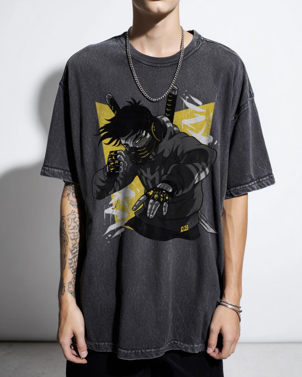 Retro Cool Fighter Anime Arcade T-Shirt - 80s Games Martial Arts Unisex