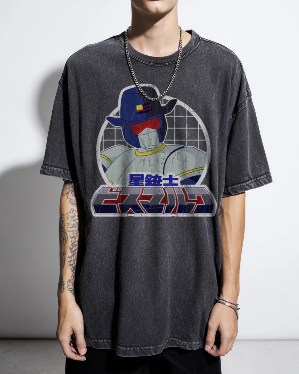 Retro Cowboy Anime Sheriff Space T-Shirt - Vintage Saber Rider Fan Tee
