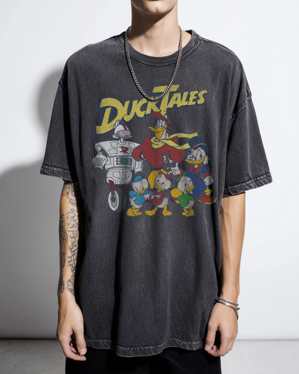 Retro Ducktales Cartoon Kid T-Shirt - Disney Family Fun for Kids & Dads