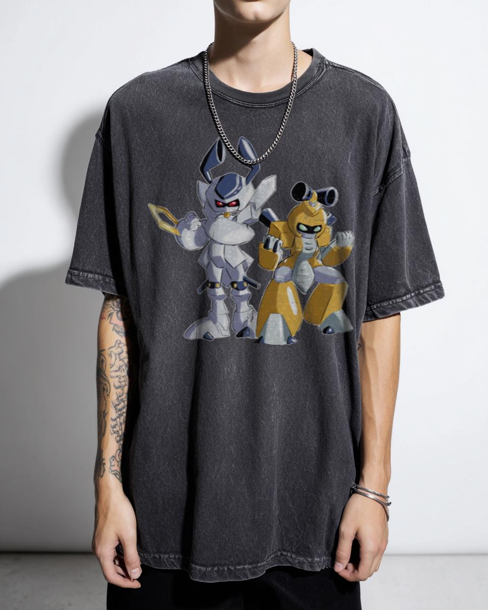 Retro Medabots Anime Manga T-Shirt - 90s Mecha Robot Cartoon Fan