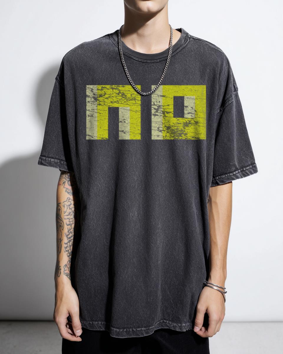 Retro 'NO' Text T-Shirt | 80s Pixel Art Graphic Tee