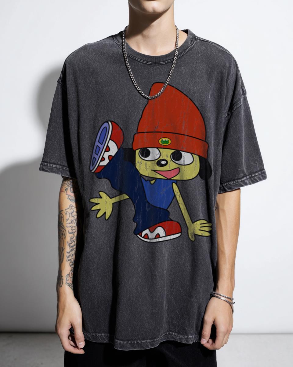Retro Parappa The Rapper Gaming T-Shirt - PlayStation Anime Fan Apparel Unisex
