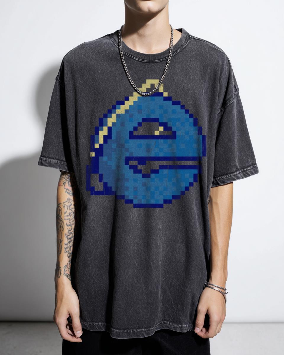 Retro Pixel Art Internet Explorer Logo T-Shirt - 90s Computer Vaporwave Unisex