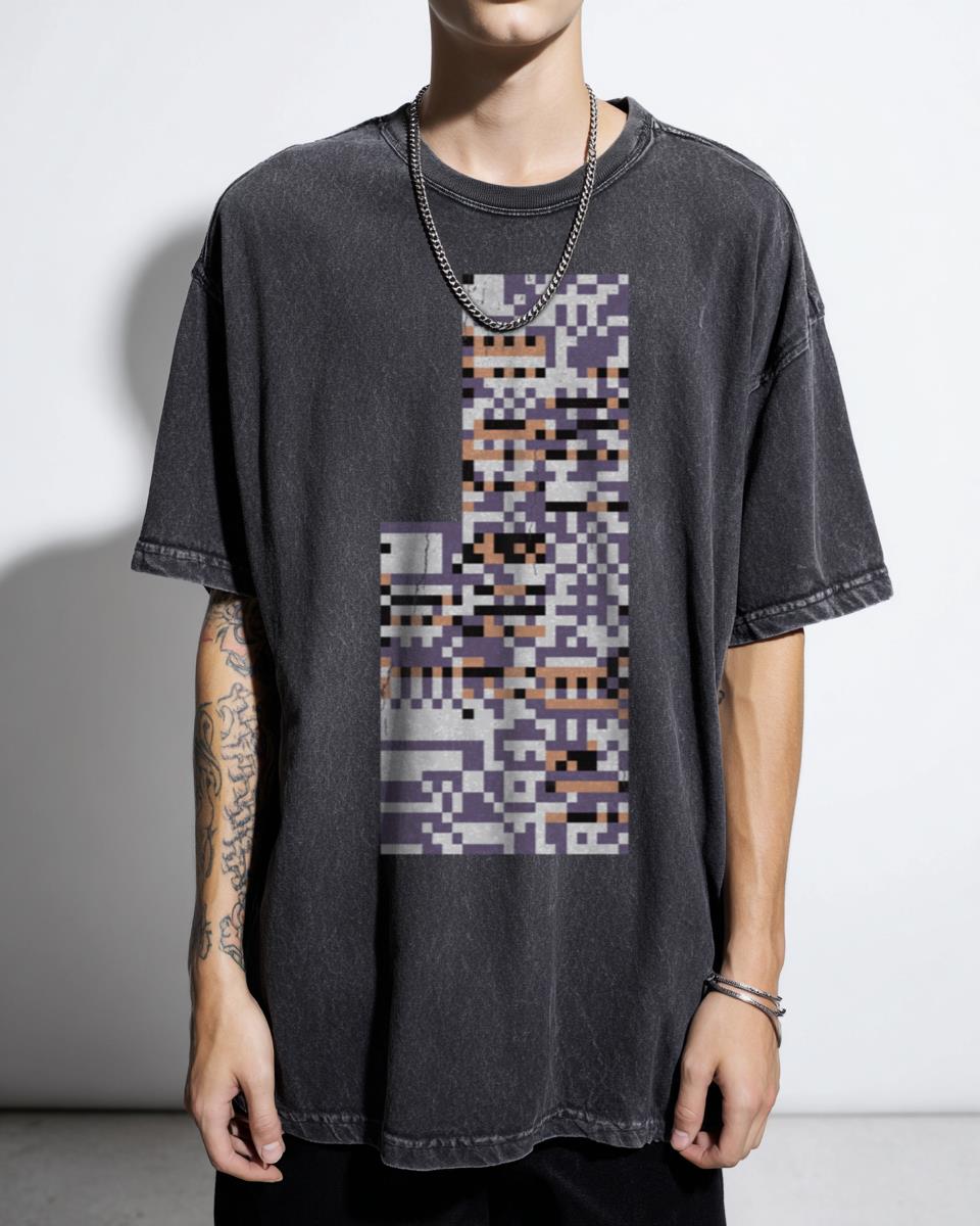 Retro Pixel Missingno Pokemon Glitch T-Shirt - Gen 1 RBY Game Boy Fan