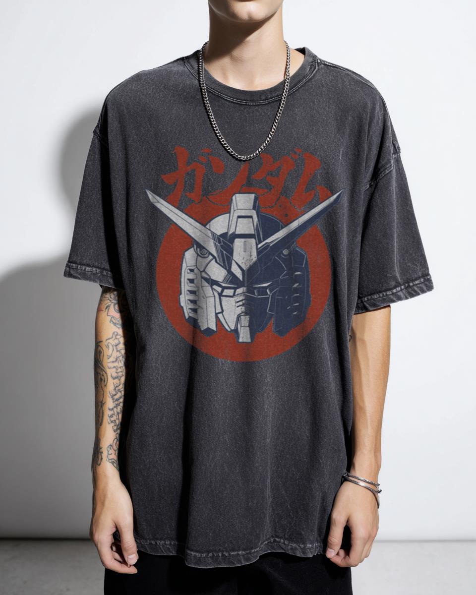 Retro RX-78-2 Gundam Warrior Anime T-Shirt - 80s Amuro Ray Mecha Fan