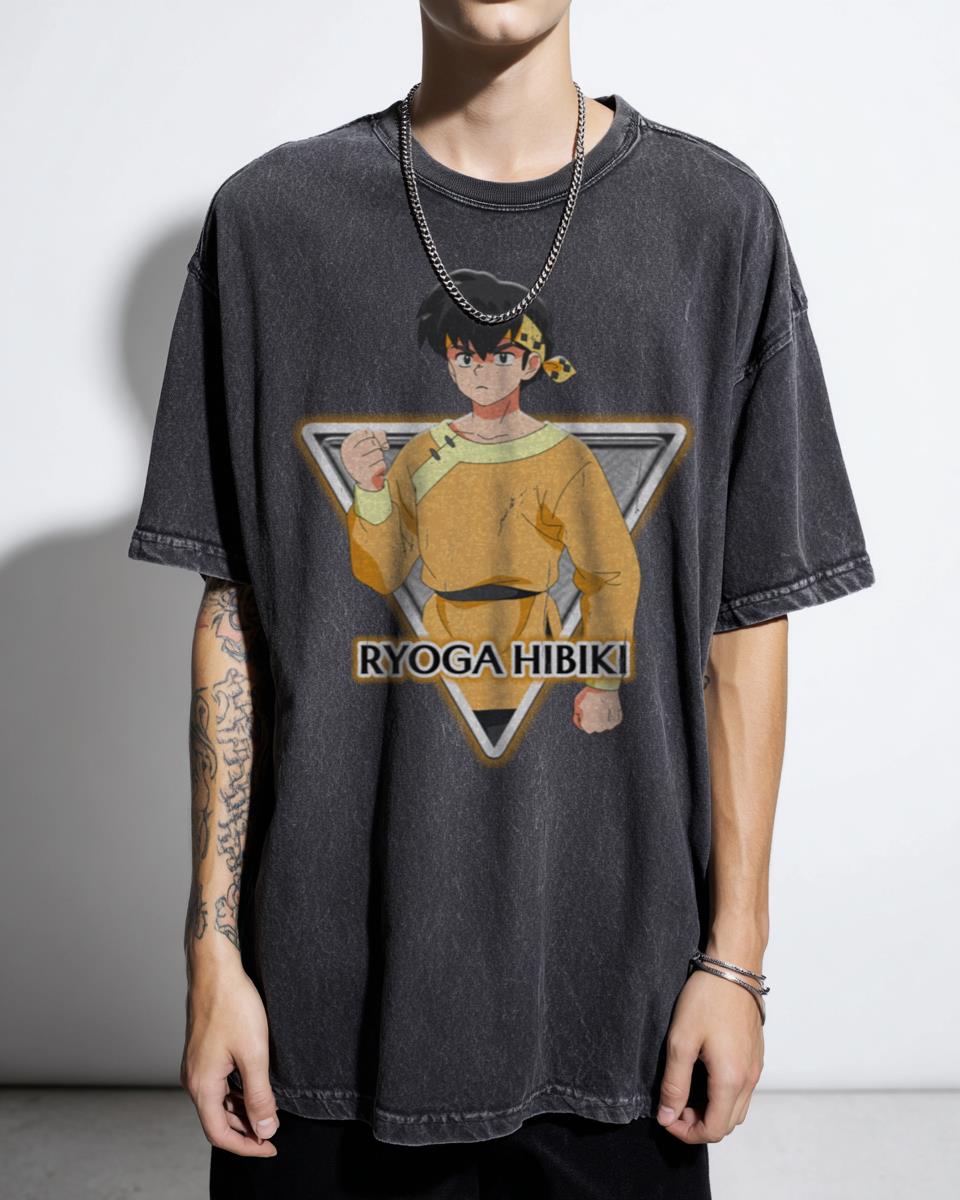 Retro Ryoga Hibiki Ranma 1/2 T-Shirt - 90s Anime Manga Otaku Tee