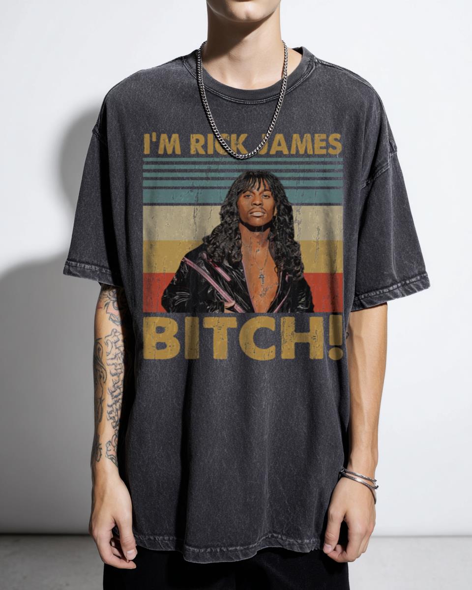 Retro Style 'I'm Rick James Bitch' T-Shirt - Dave Chappelle Comedy Quote