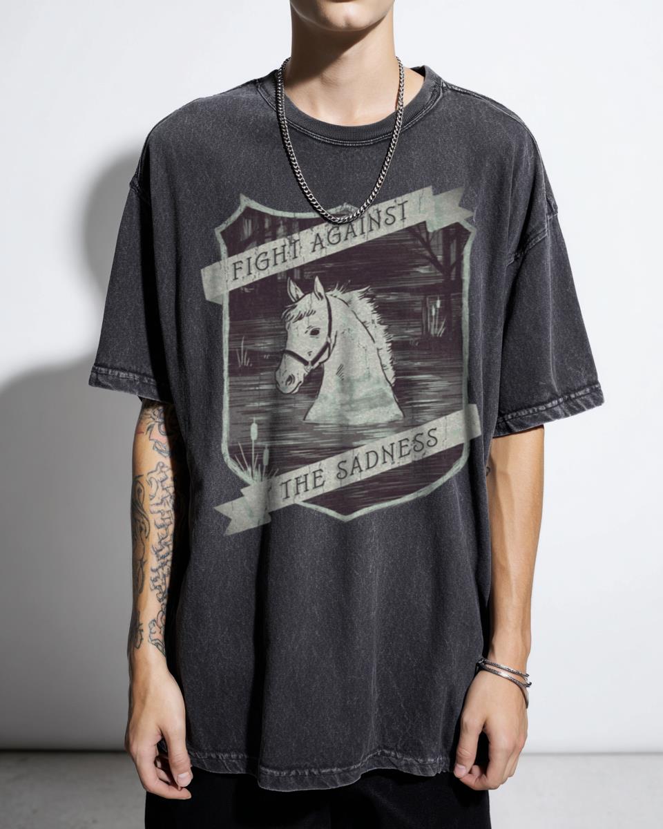 Retro The Neverending Story Artax Falcor T-Shirt - 80s Fantasy Movie Fan Unisex