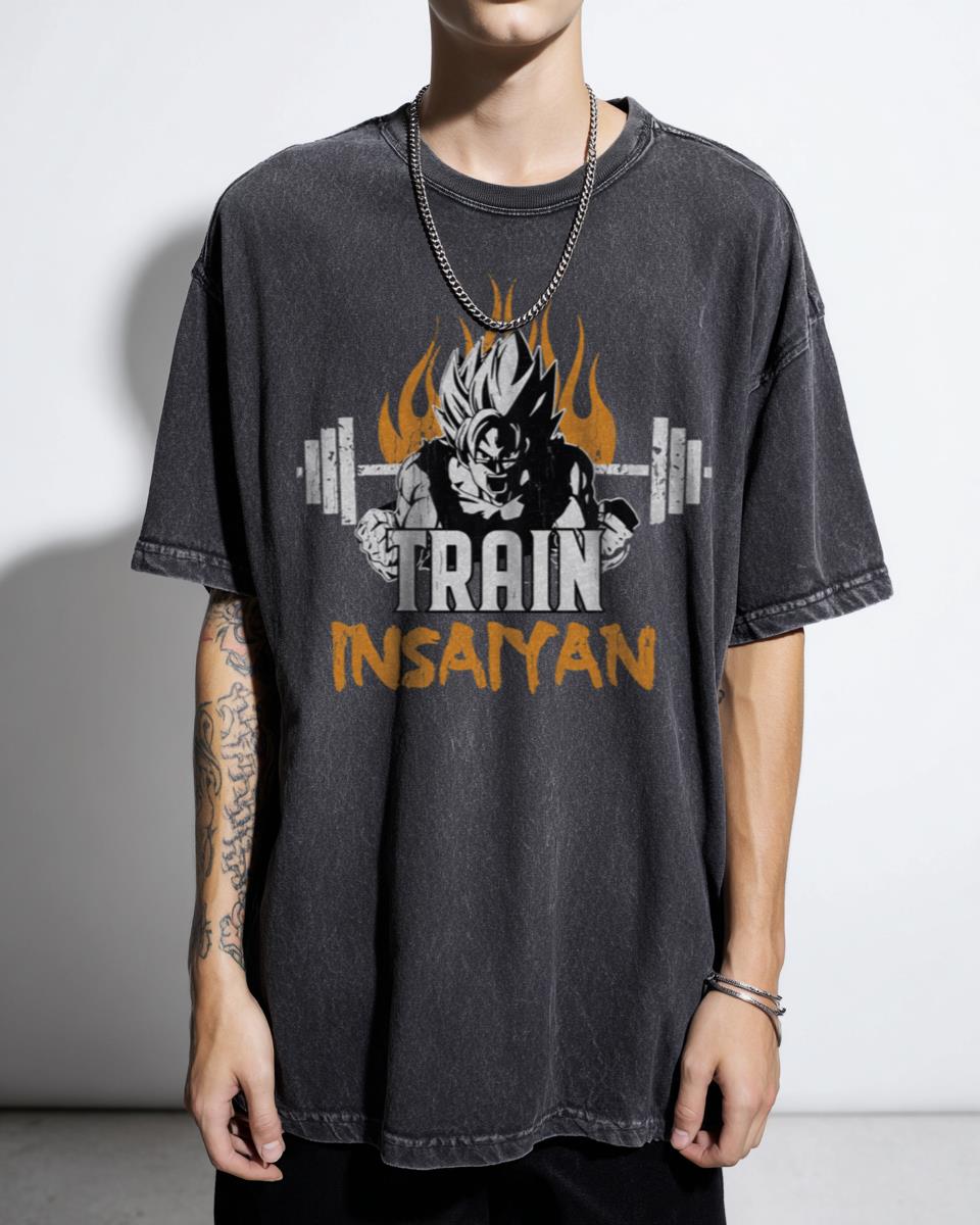 Retro Train Insaiyan Anime T-Shirt - Dragon Ball GT Super Saiyan Fan Gift
