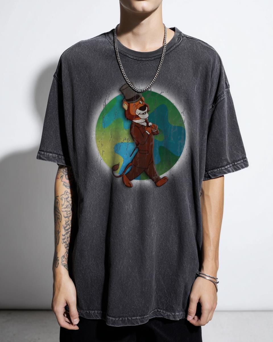 Retro Willy Fog Eighty Days Around The World T-Shirt - Anthropomorphic Cartoon Unisex