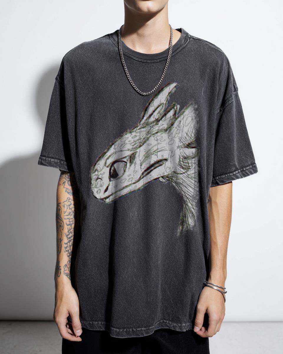 RGB Toothless Night Fury Dragon Art T-Shirt - How To Train Your Dragon Fan Unisex