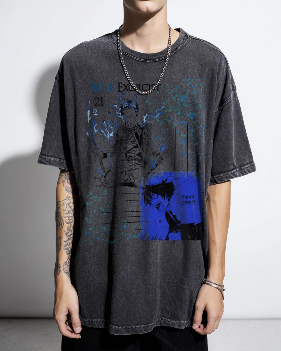 Rin Okumura Blue Exorcist Anime T-Shirt - Manga Streetwear Style
