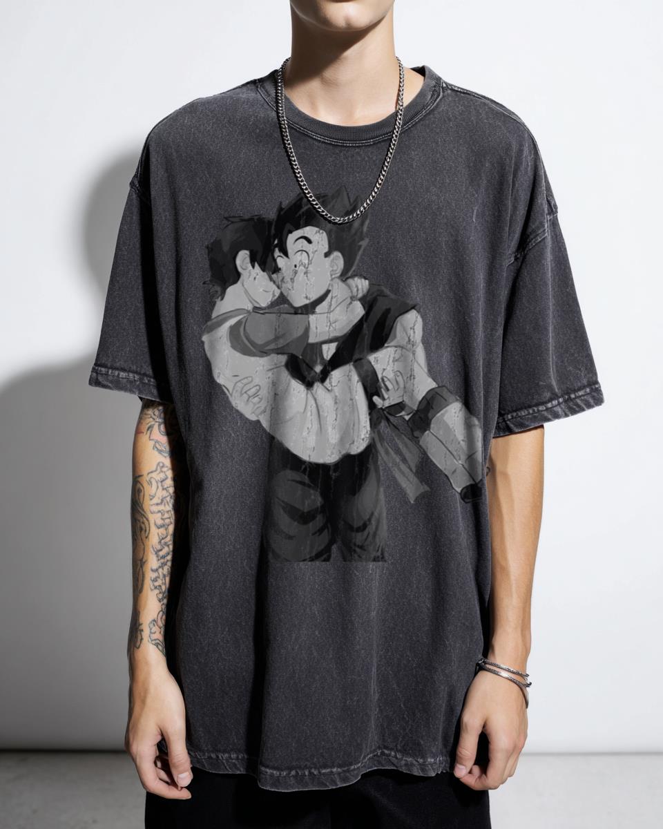 Romantic Anime Gohan and Videl Couple T-Shirt - Dragon Ball Z Fan Art Tee