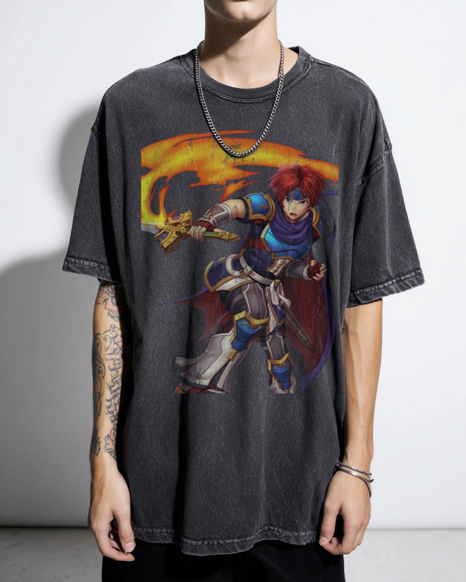Roy (Ultimate) Fire Emblem Smash Bros Anime T-Shirt - Nintendo Gaming Fan Unisex