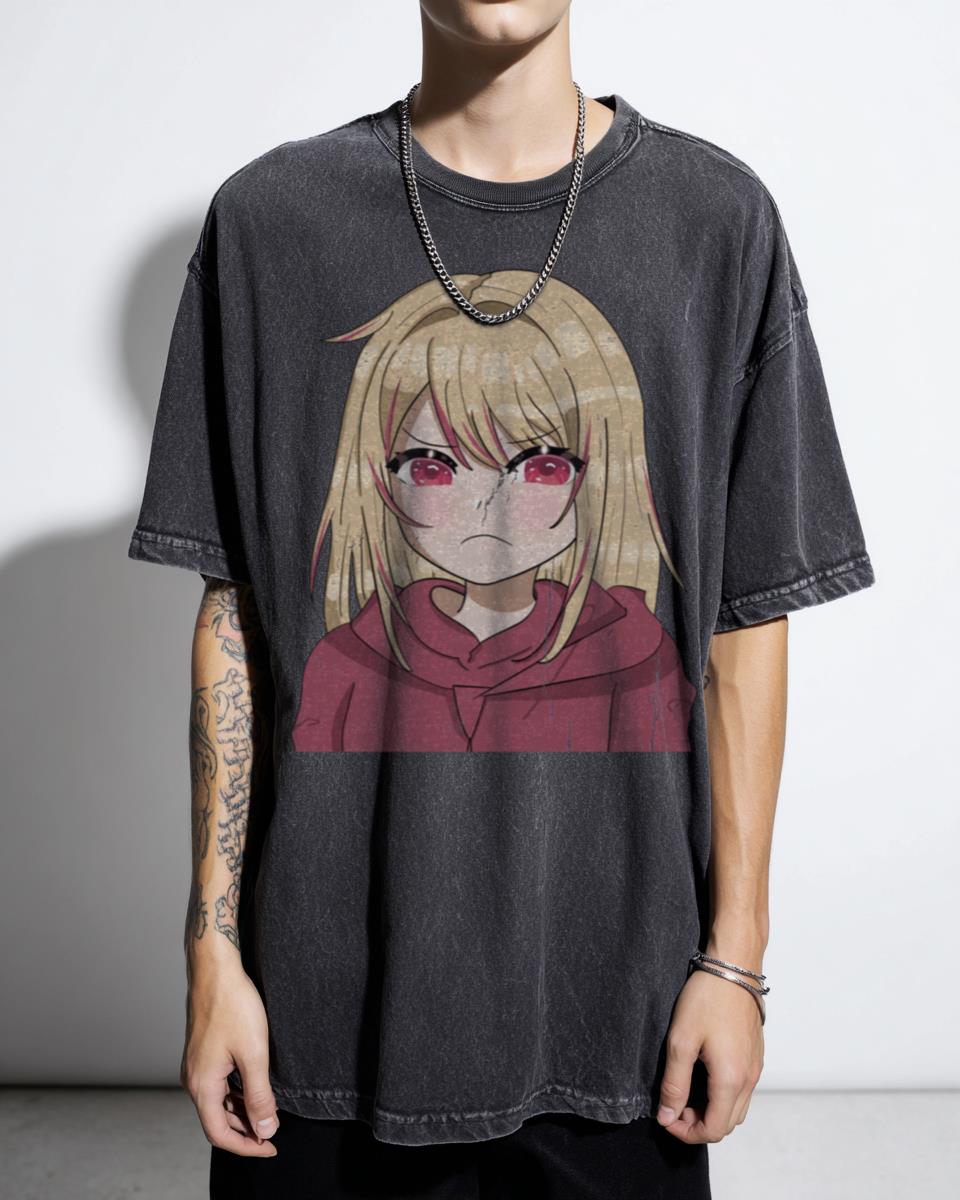 Ruby Hoshino Angry Oshi No Ko Anime Meme T-Shirt - Cute Manga Fan Tee
