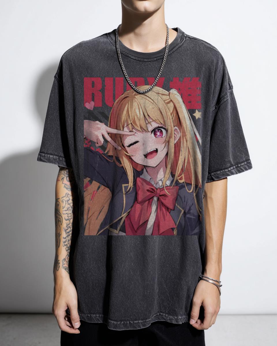 Ruby Hoshino Oshi No Ko Anime T-Shirt - Cute Idol Manga Fan Unisex