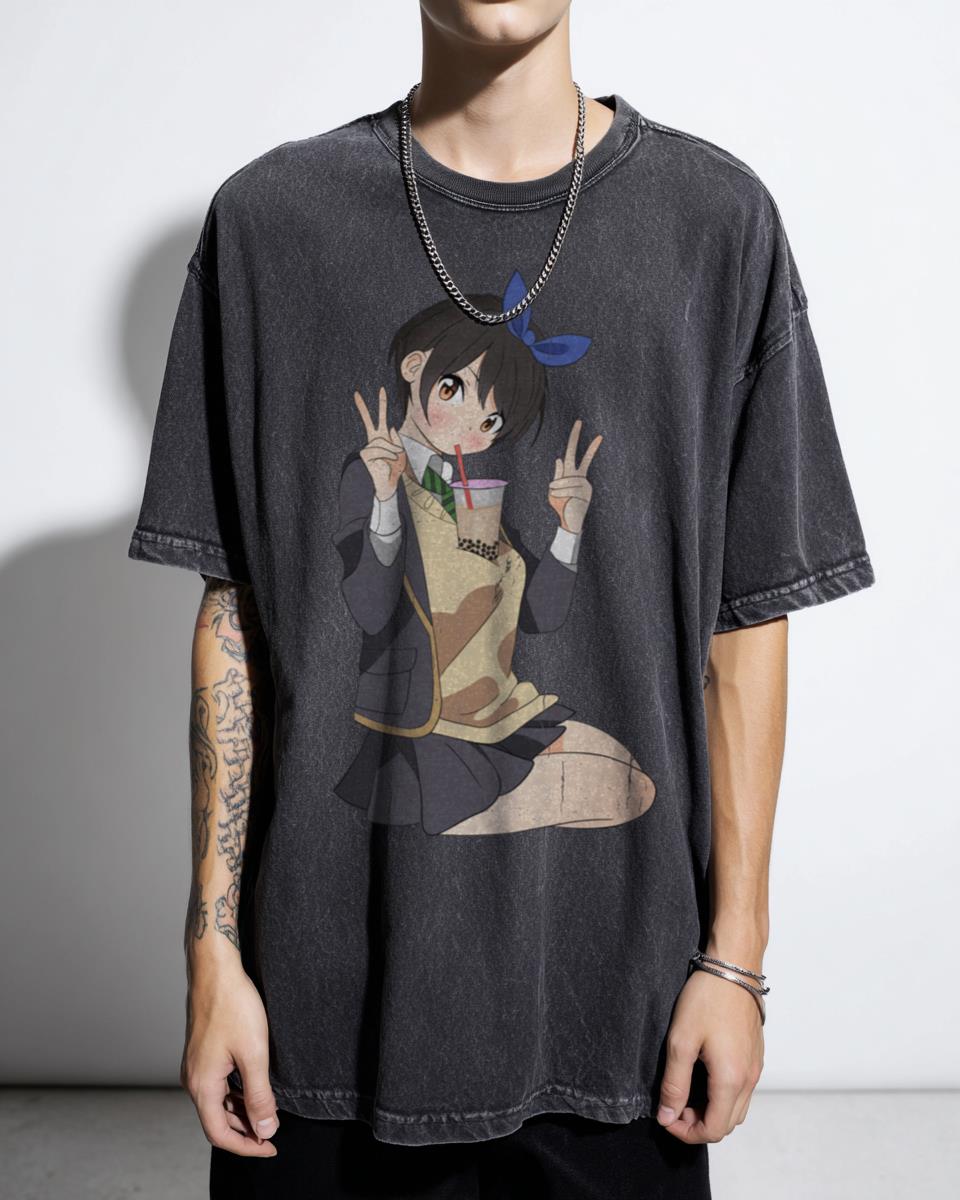 Ruka Sarashina Anime Graphic T-Shirt - Rent-A-Girlfriend Waifu Manga Fan Unisex