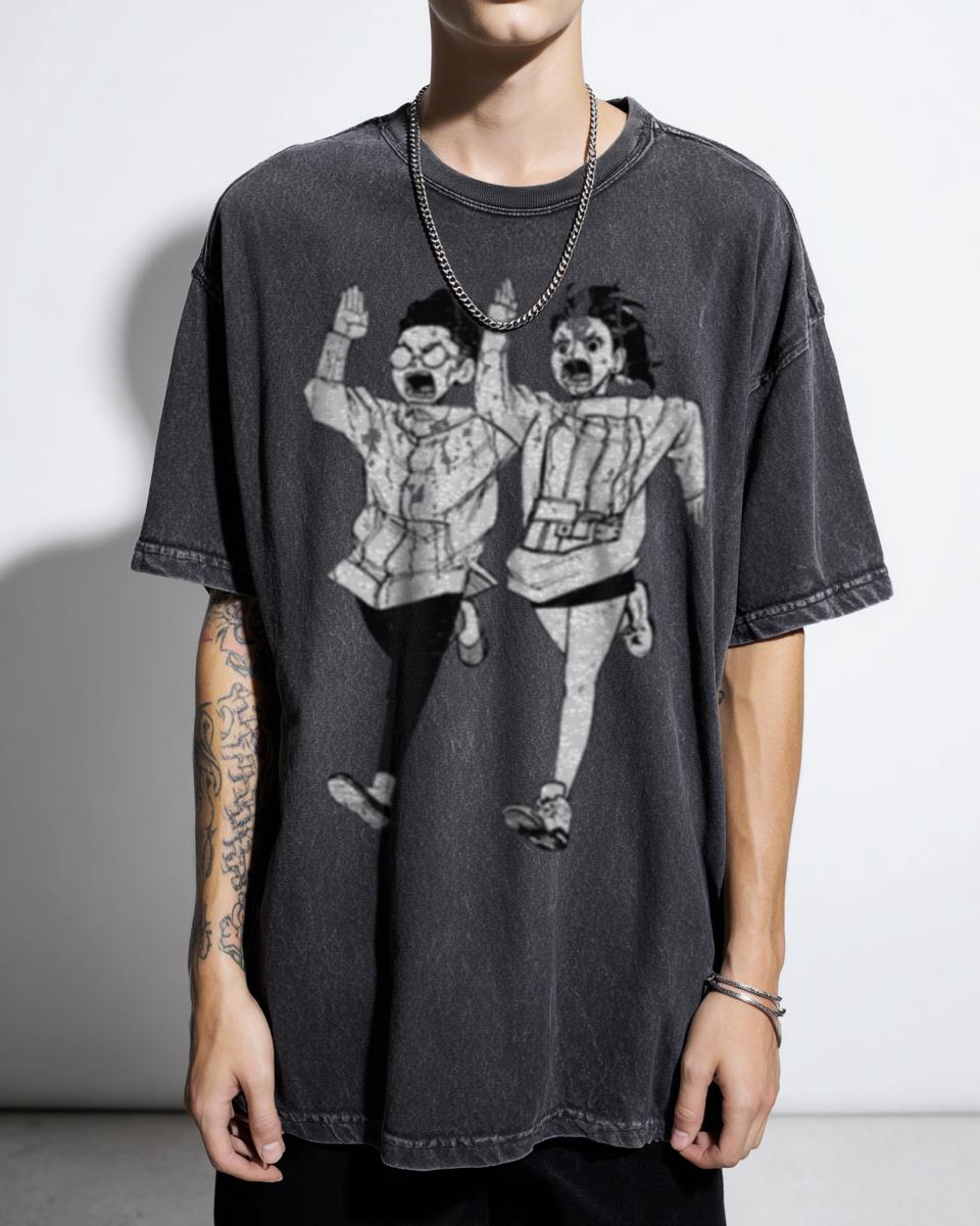 RUN Dandadan Anime Manga Evil Eye T-Shirt - Okarun Momo Ayase Fan Tee