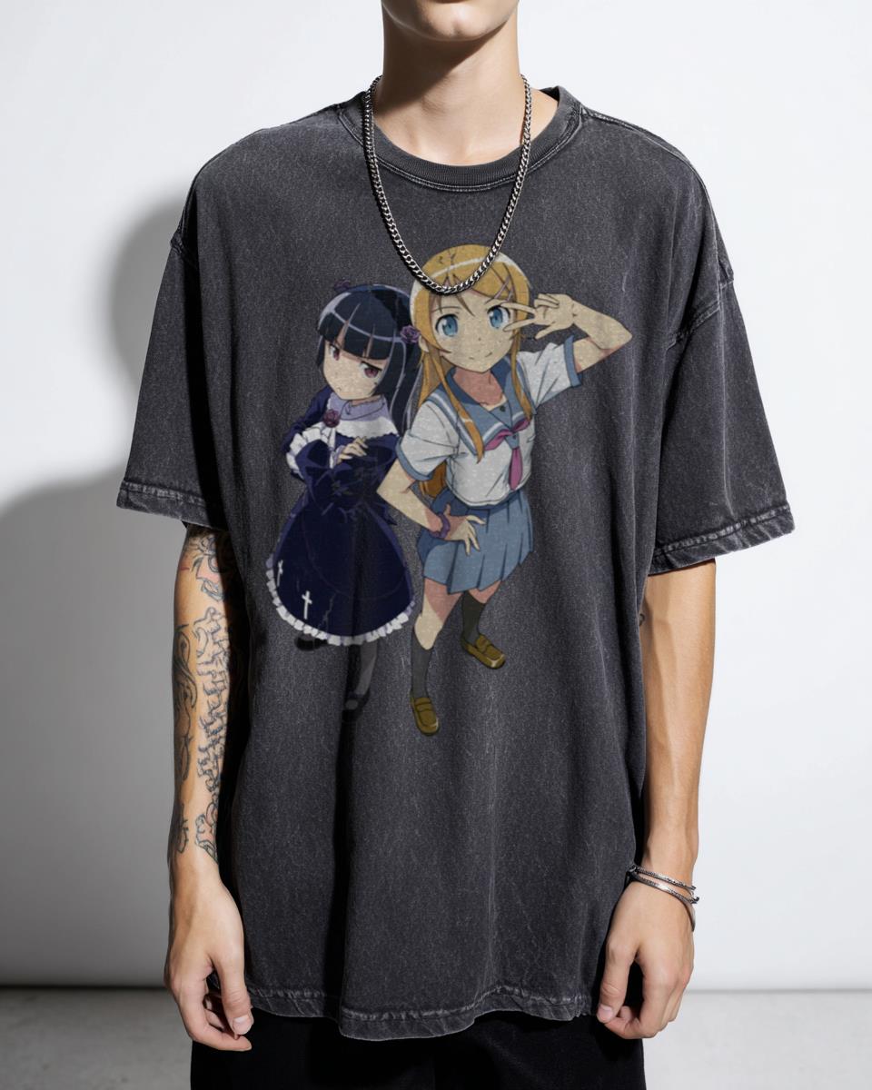 Ruri & Kirino Oreimo Anime Graphic T-Shirt - Japanese Comedy Manga Unisex