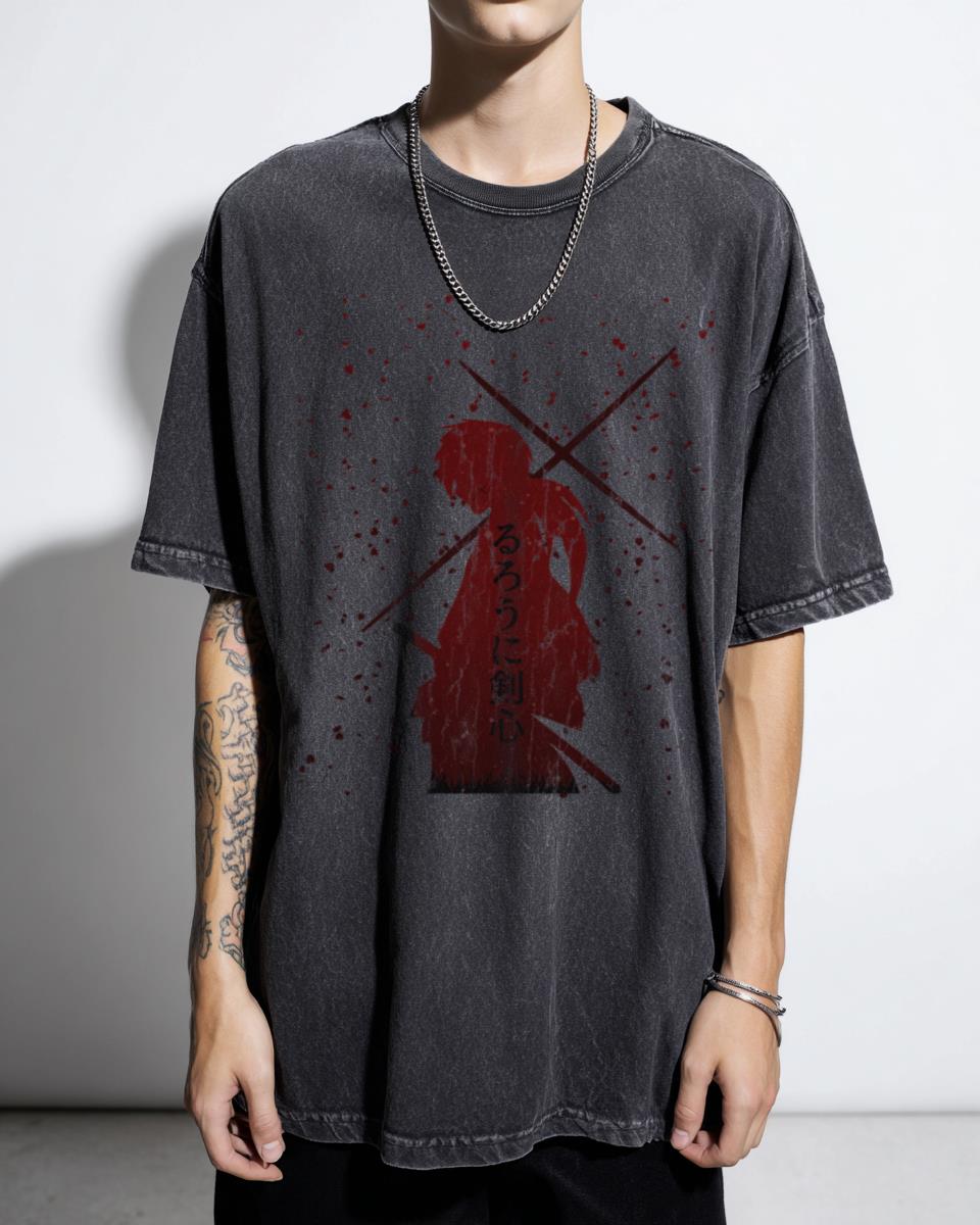 Rurouni Kenshin Battousai T-Shirt | Samurai X Anime Gift