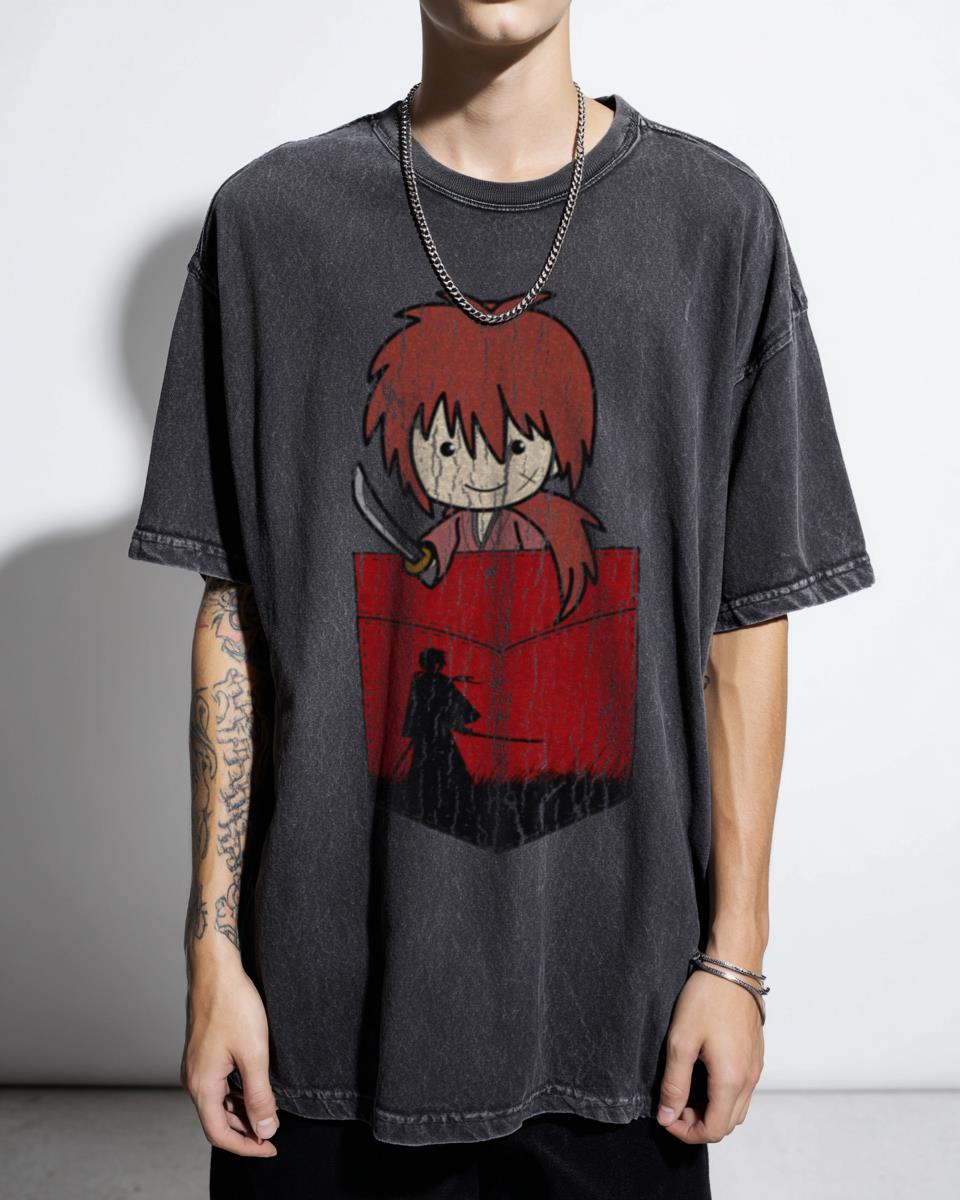 Rurouni Kenshin Himura T-Shirt | Samurai X Anime Fan Art
