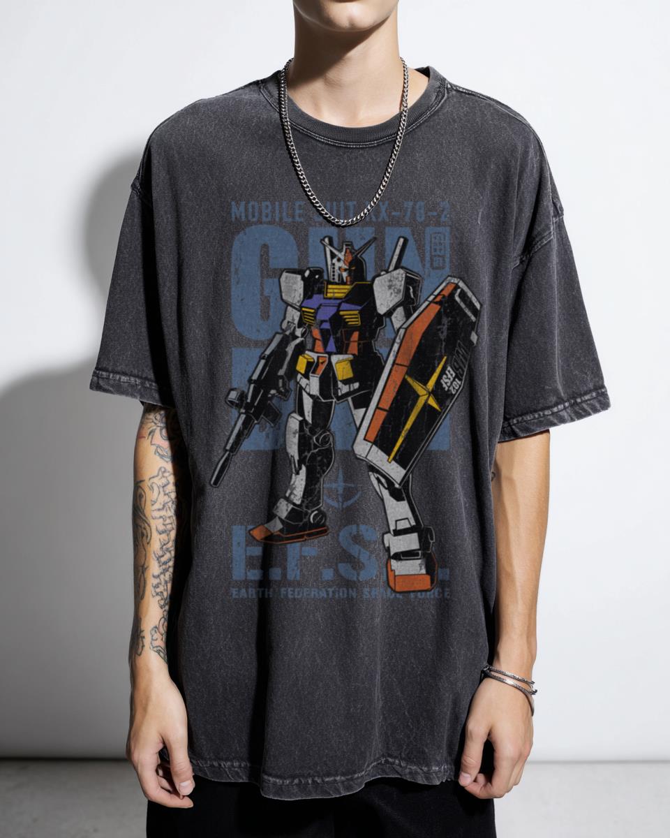 RX-78 Gundam Anime T-Shirt | Classic Mecha Robot Fan Art