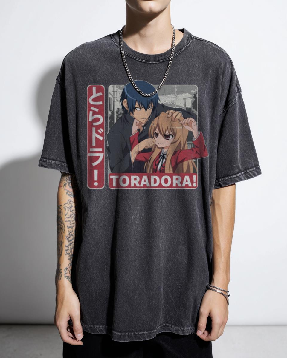Ryuji and Taiga Toradora Anime T-Shirt - Cute Fan Art Couple