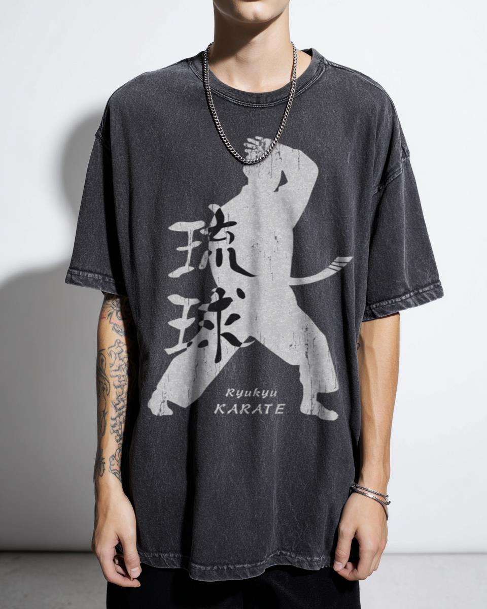 Ryukyu Okinawa Karate White Martial Arts T-Shirt - Japanese Master Sport Unisex