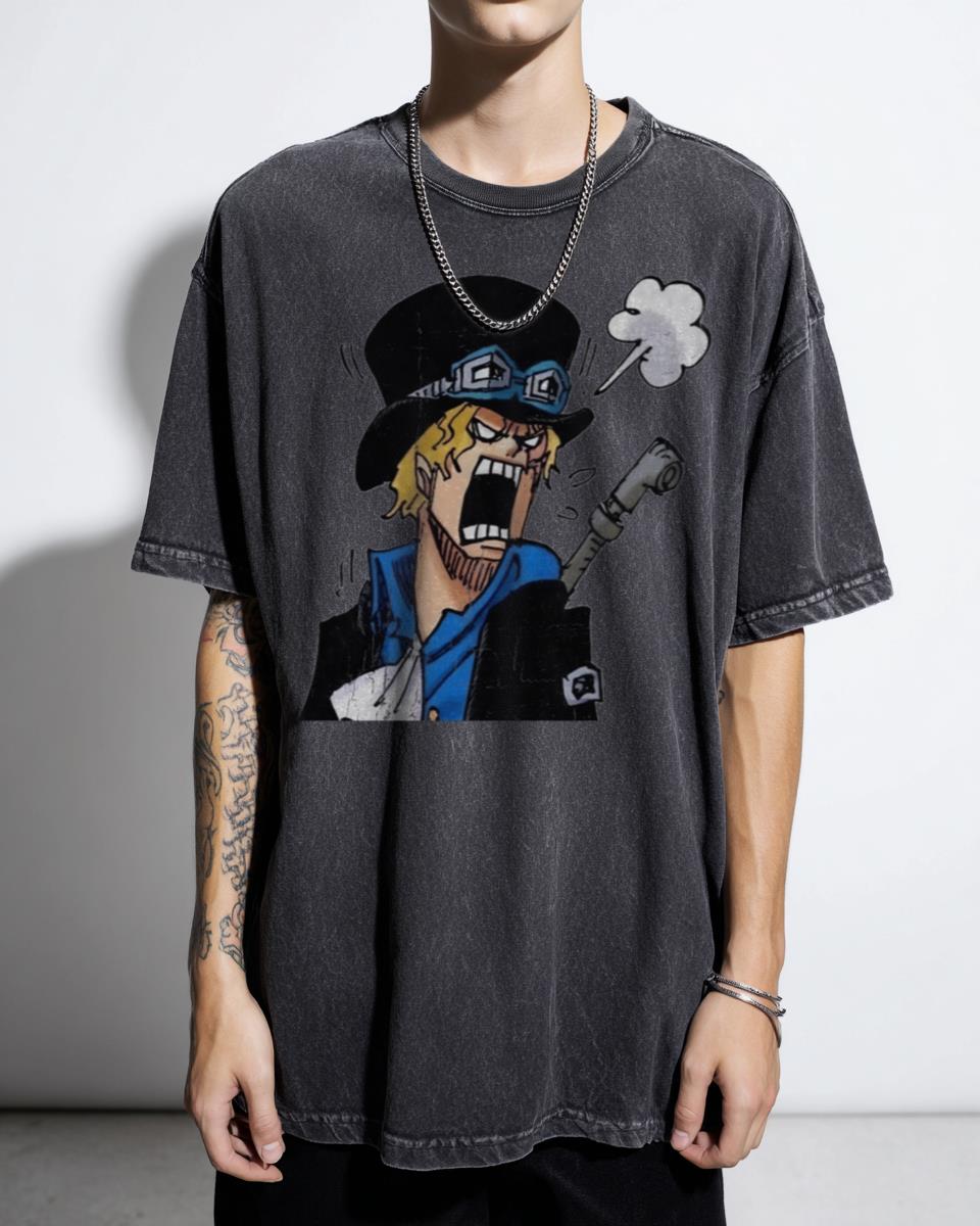 Sabo One Piece Anime Revolutionary Army T-Shirt - Luffy & Ace Fan Unisex